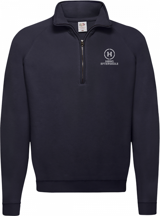 Fruit of the loom - Classic Zip Neck Sweat - Deep Navy